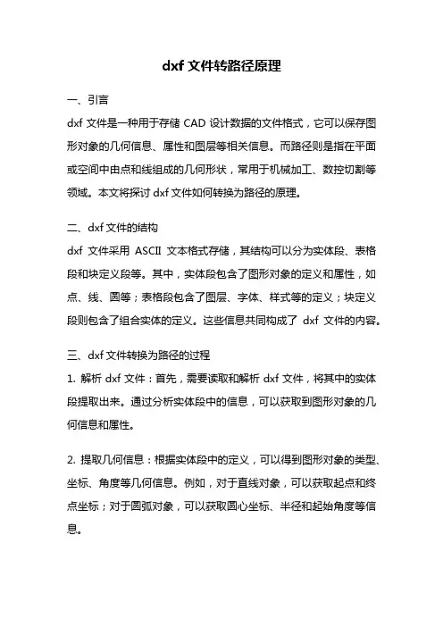 dxf文件转路径原理