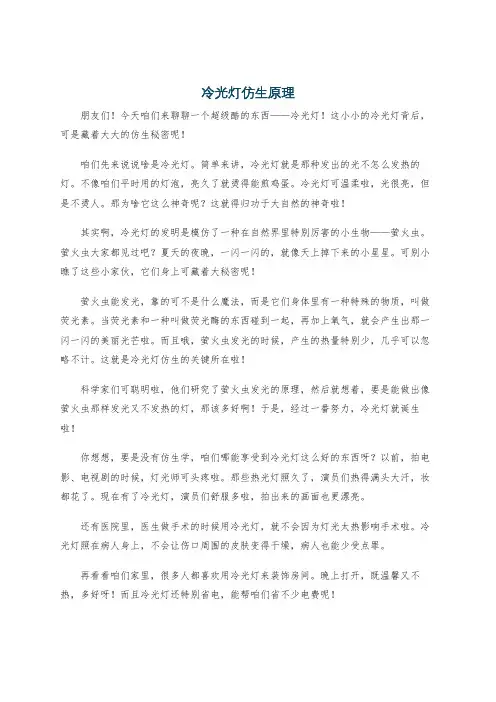 冷光灯仿生原理