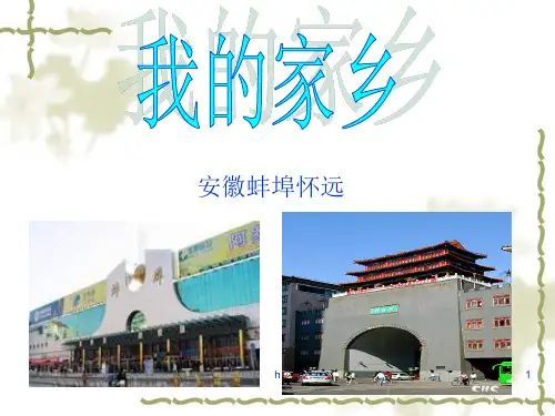 家乡蚌埠介绍PPT