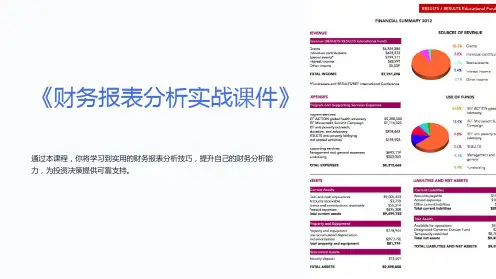 《财务报表分析实战课件》