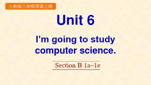 人教新目标八年级上册英语课件：Unit 6 Section B 1a-1e(共23张PPT)