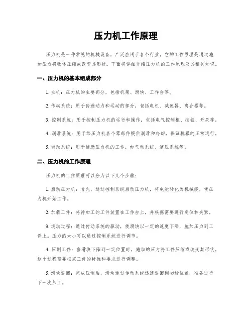 压力机工作原理