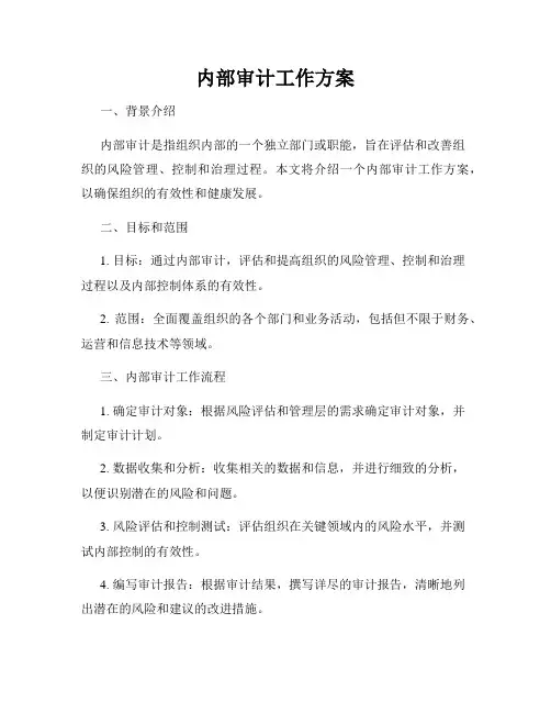 内部审计工作方案