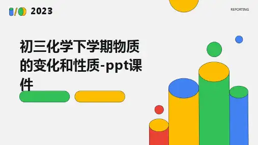 初三化学下学期物质的变化和性质-课件