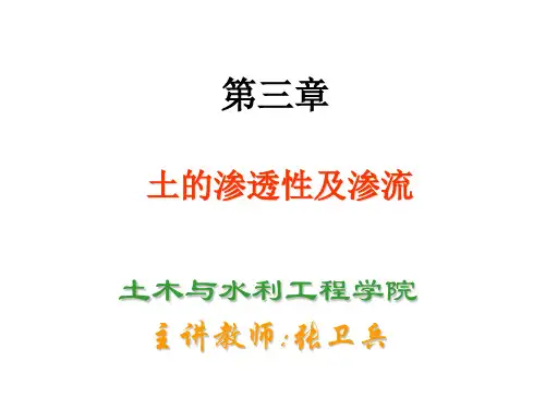 土的渗透性(最新)