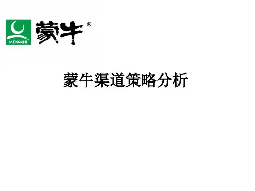 蒙牛渠道策略分析