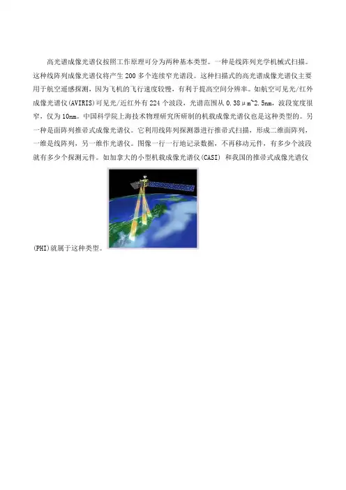 高光谱成像光谱仪按照工作原理及分类
