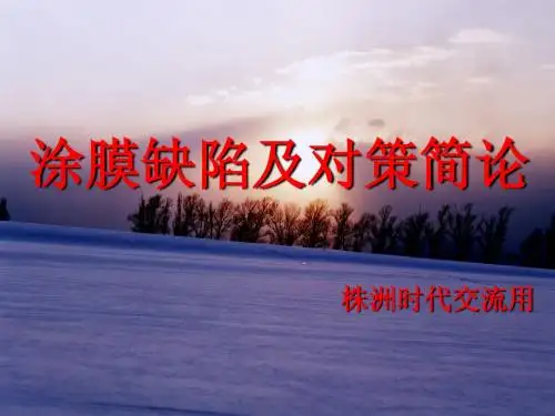 涂膜缺陷及对策培训