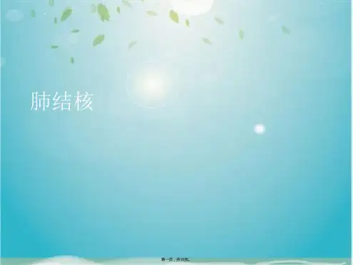 肺结核 (共10张PPT)