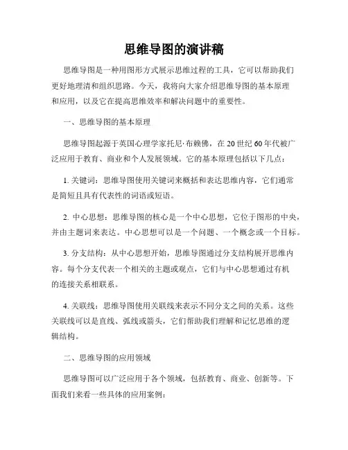 思维导图的演讲稿
