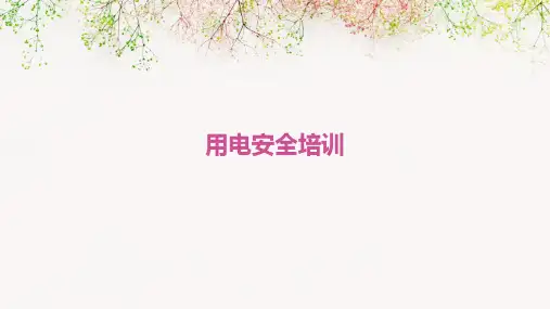 用电安全培训ppt课件