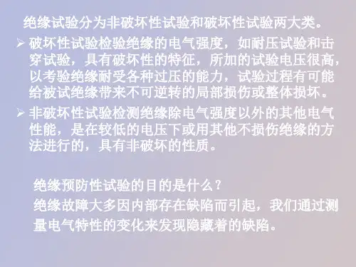 电气设备绝缘预防性试验