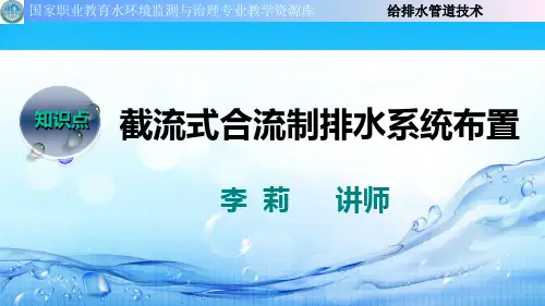 截流式合流制排水系统布置