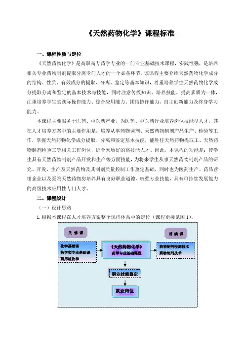 《天然药物化学》课程标准