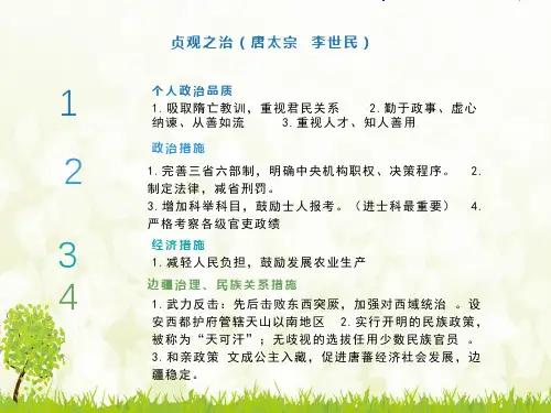 七下历史从贞观之治到开元盛世-精品PPT课件