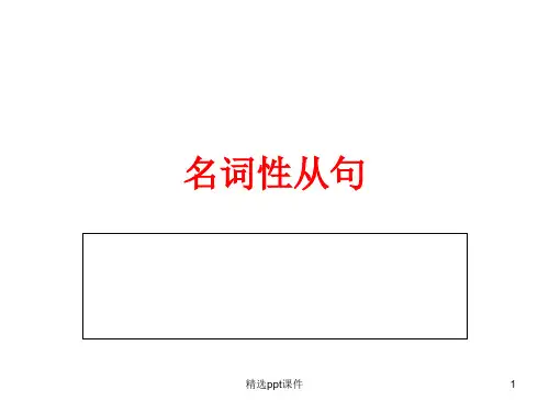 名词性从句讲解PPT课件