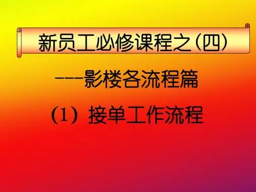 3.1、必修课程(三)---影楼流程化篇(1接单)