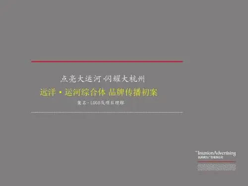 房地产杭州远洋运河综合体商业项目品牌传播方案_86P