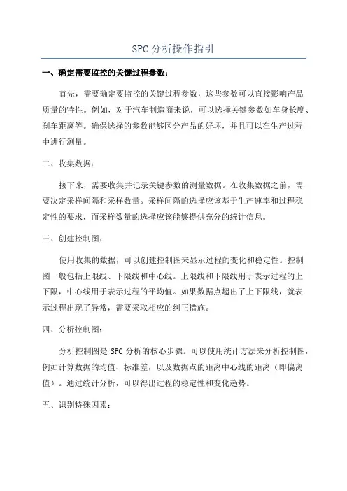 SPC分析操作指引