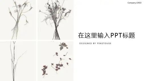 传统华丽极简立体渐变商务宣传ppt模板