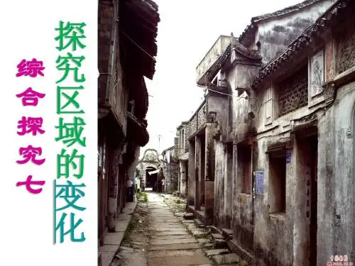综合探究七区域的变化