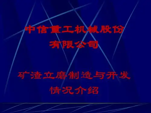 LGMS矿渣立磨设计说明