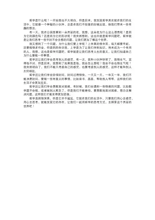 哲学的思考