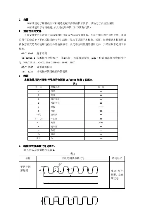 (完整版)弹簧技术指标