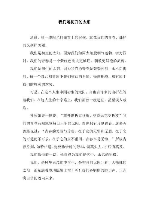 我们是初升的太阳_1