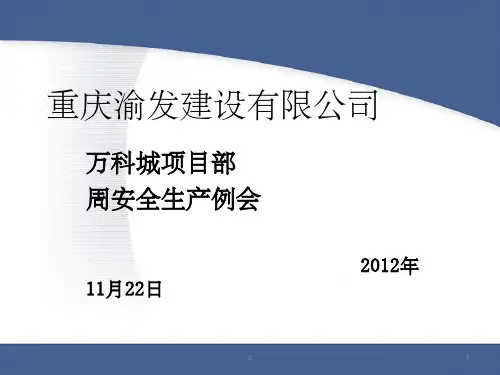 《安全生产例会》PPT课件