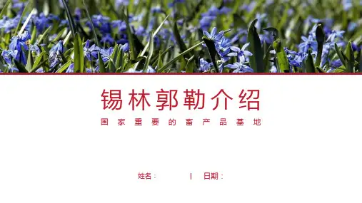 锡林郭勒介绍-锡林郭勒简介PPT(经典版)
