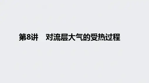 必修Ⅰ 第三章 第8讲对流层大气的受热过程