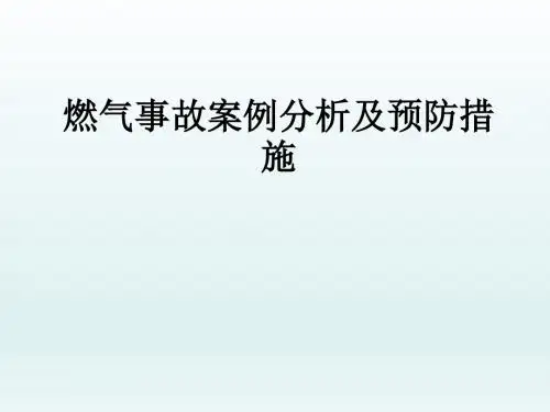 燃气事故案例分析及预防措施ppt课件