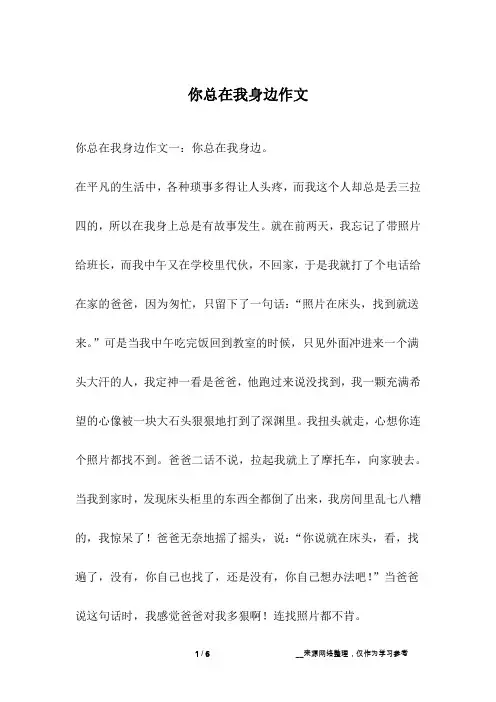 你总在我身边作文