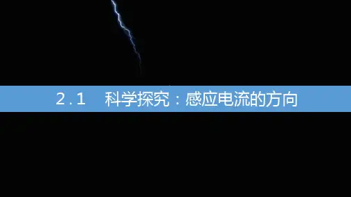 科学探究感应电流的方向(课件)高中物理选择性