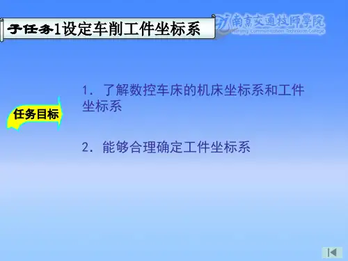 设定车削工件坐标系