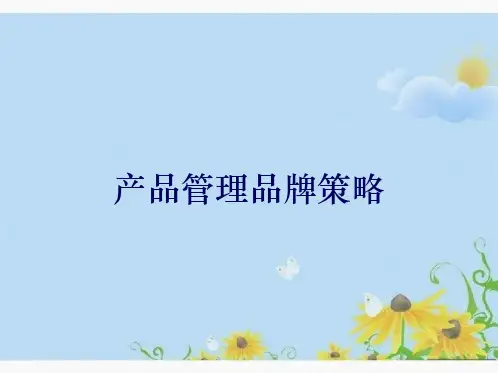 产品管理品牌策略