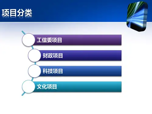 各类项目申报简介