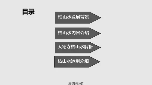日本枯山水园林PPT课件