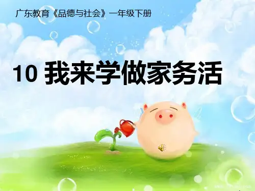我来学做家务活ppt课件