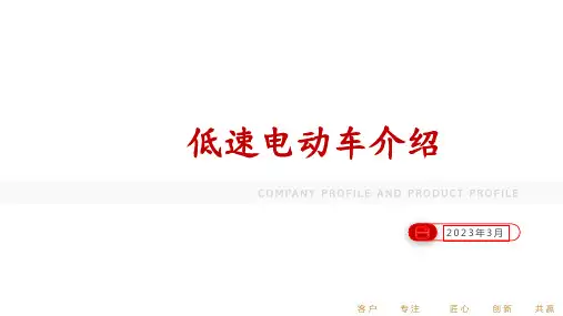低速电动车介绍