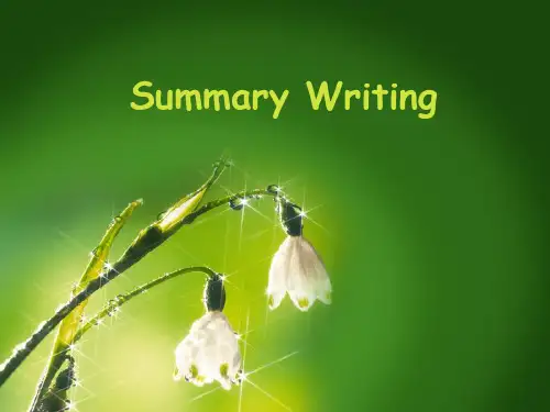 Summary-Writing..