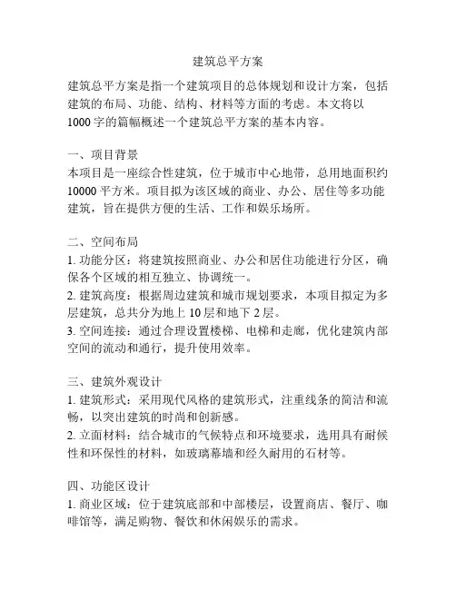 建筑总平方案
