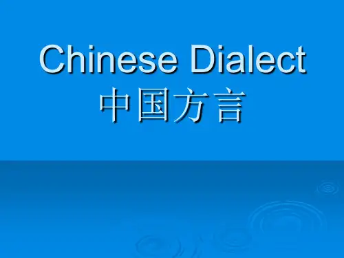 中国方言(英语版)