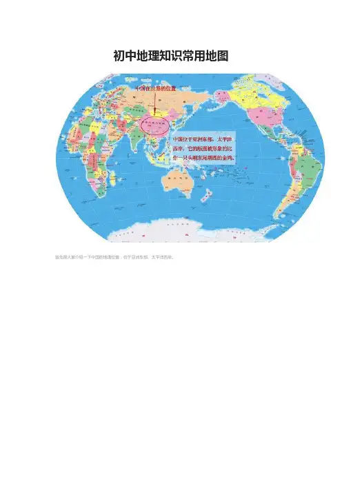 初中地理知识常用地图