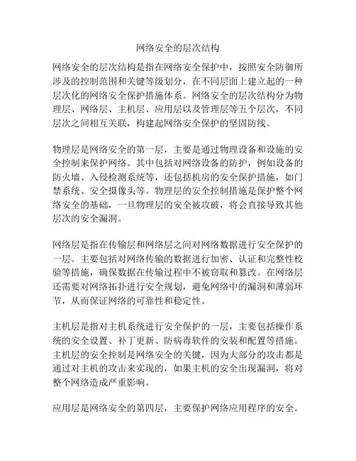网络安全的层次结构