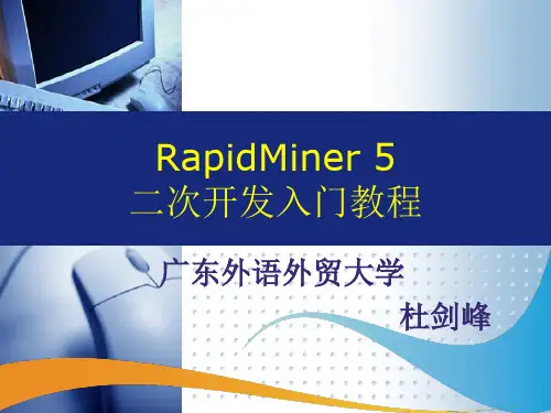 RapidMiner5二次开发入门教程