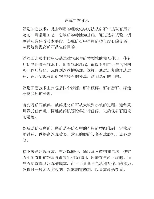 浮选工艺技术