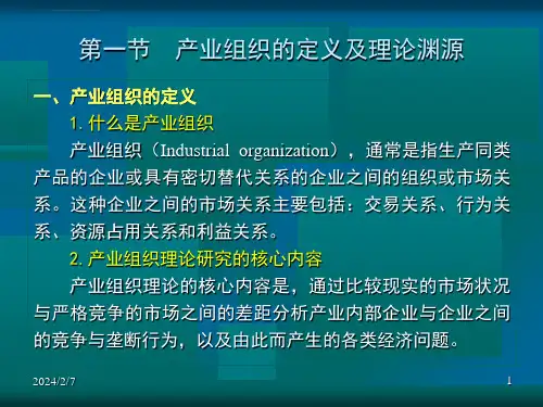 产业组织理论ppt课件