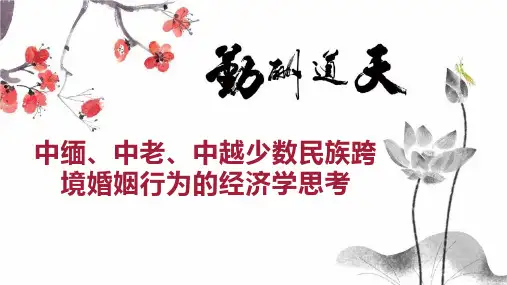 中缅、中老、中越少数民族跨境婚姻行为的经济学思考